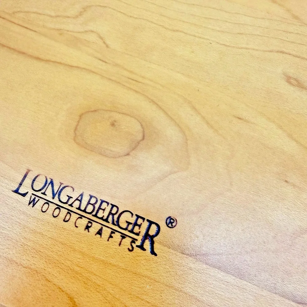 Longaberger 2000 Century Celebration Basket Lid & Protector Handwoven USA 11x7